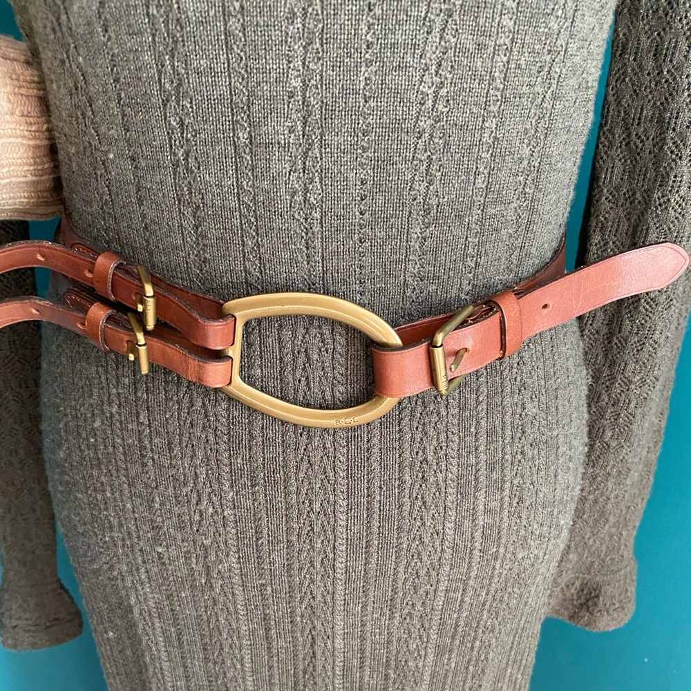 Lauren Ralph Lauren Tri-Strap Belt
